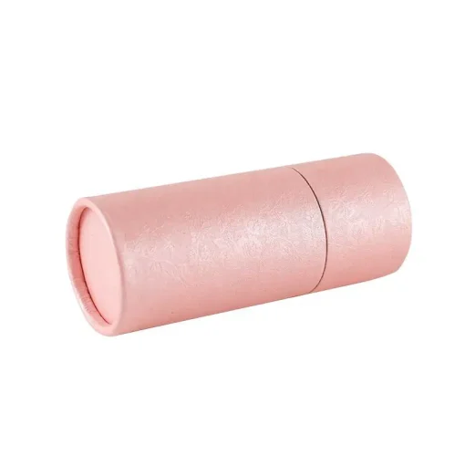 Pink Cardboard Cylinder Box Pink Paper Tube Packaging for 30ml Tanning Drops(4)