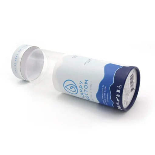 Biodegradable Cylinder Gift Box Tube Packaging Paper Tube with PVC clear window for Protein Powder(2)