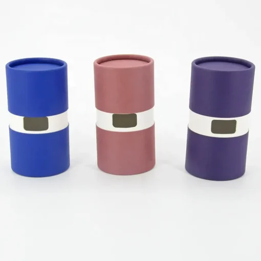 Custom Candle Jars Cylinder Packaging Box Paper Tube with PVC Clear Window for Candle Container(1)