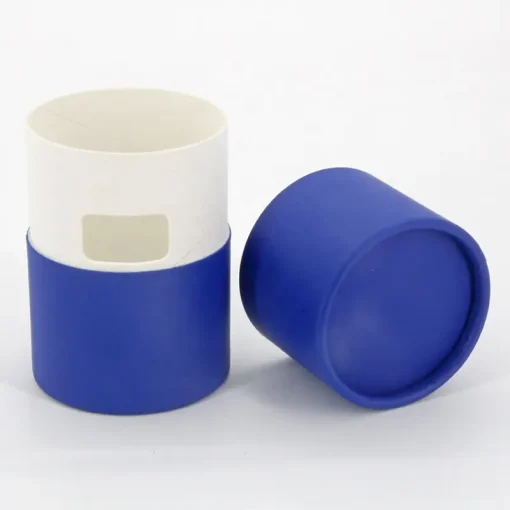 Custom Candle Jars Cylinder Packaging Box Paper Tube with PVC Clear Window for Candle Container(2)