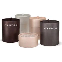 Custom Design Round Shape Scented Candle Cardboard Paper Tube Packaging