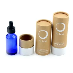 Custom Oil bottle Cardboard Cylinder Boxes With Perfume Paper Tube Packaging