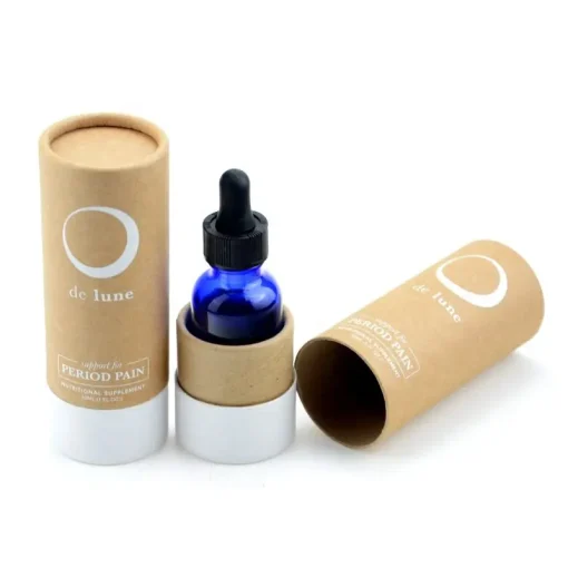 Custom Oil bottle Cardboard Cylinder Boxes With Perfume Paper Tube Packaging(3)