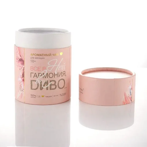 Wholesale Custom Pink Round Perfume gold stamping Cardboard Packaging Cylinder Box(3)